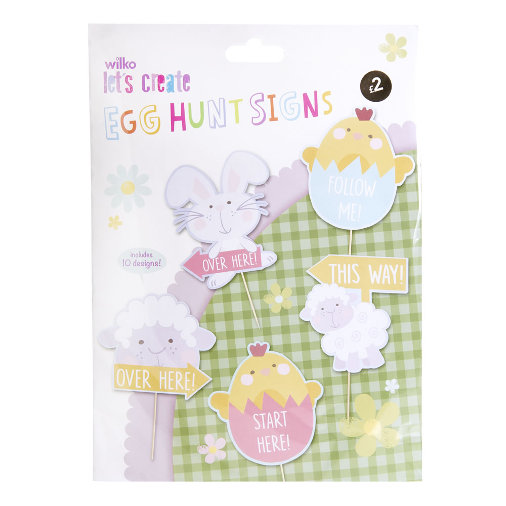Wilko Easter Egg Hunt Signs Wilko