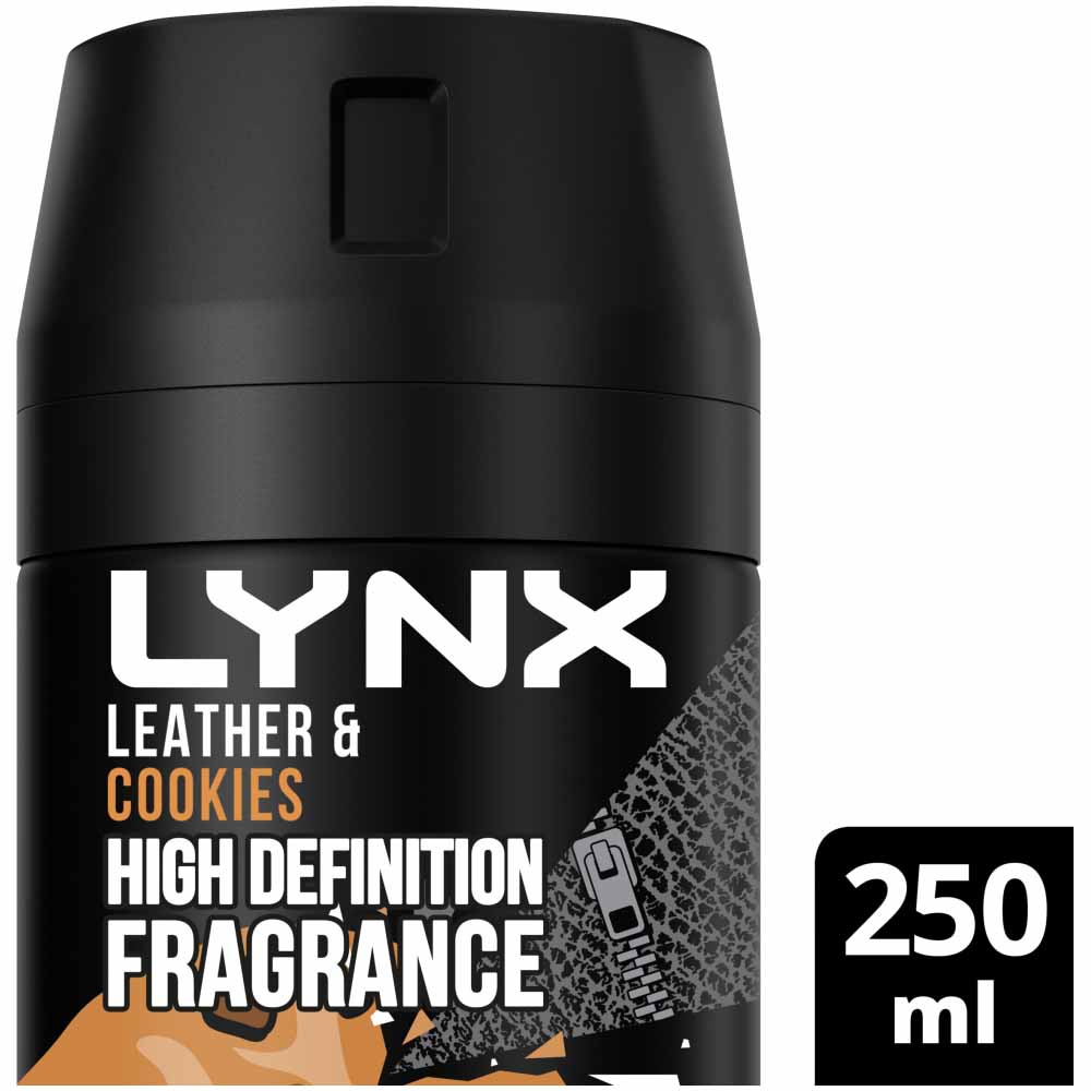 Lynx Body Spray Leather and Cookies 250ml Image 1
