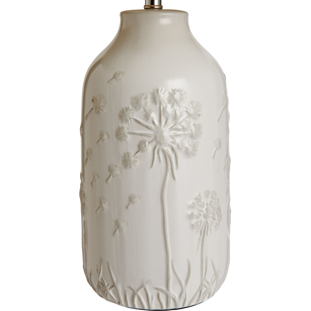 Wilko Ceramic Floral Table Lamp Image 2