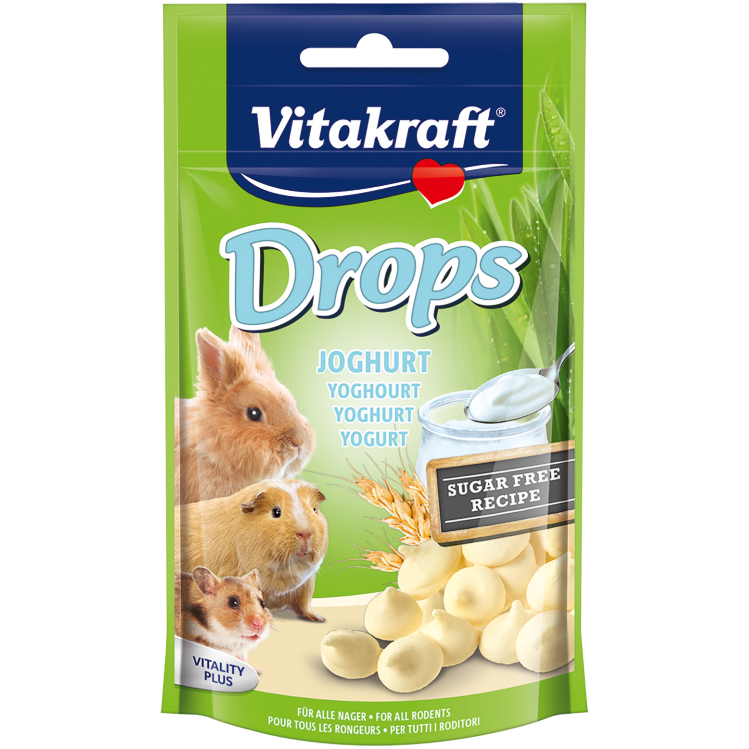 Vitakraft Small Animal Yoghurt Drops Treat 75g Image
