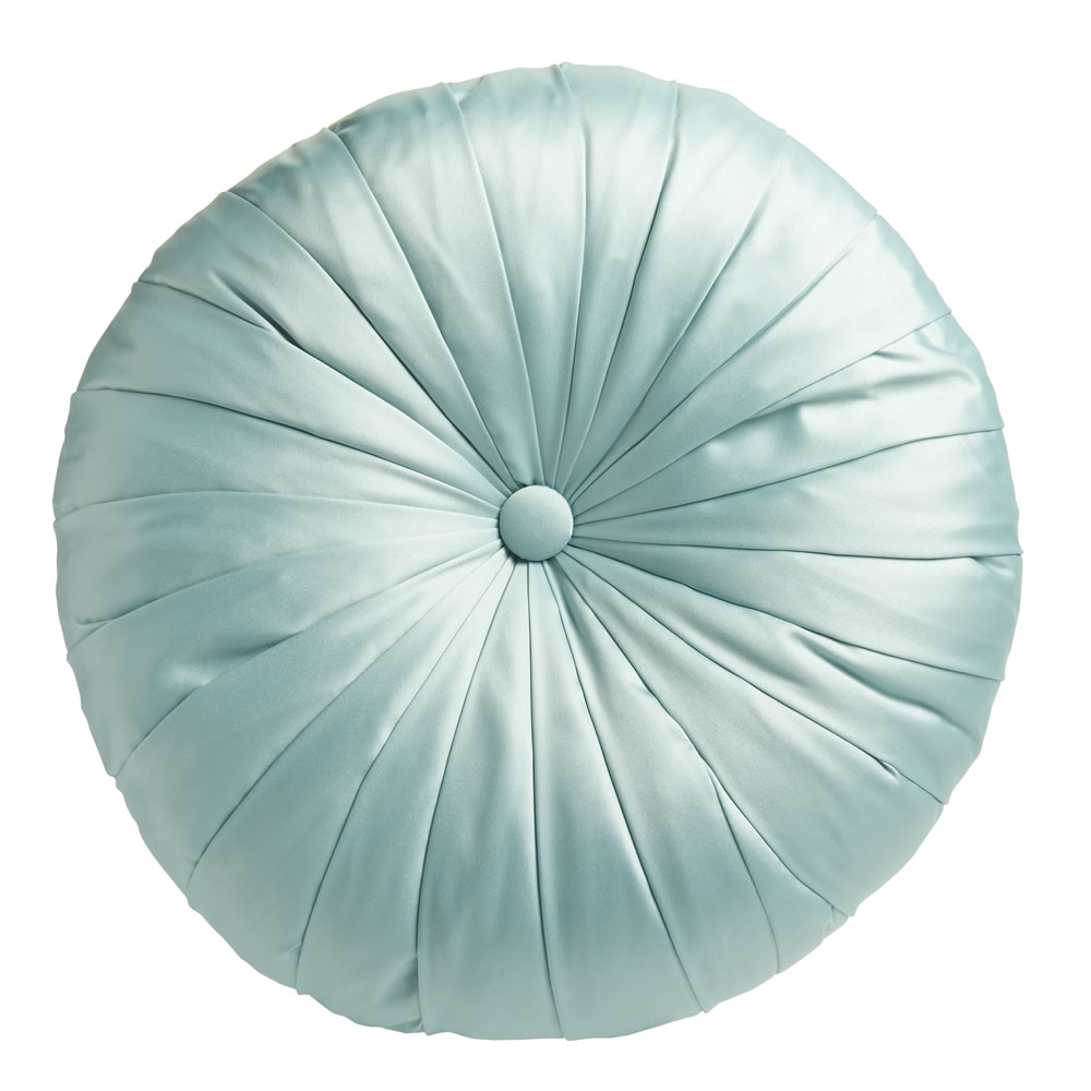 Wilko Eau de Nil Mini Round Cushion 33 x 33cm Image