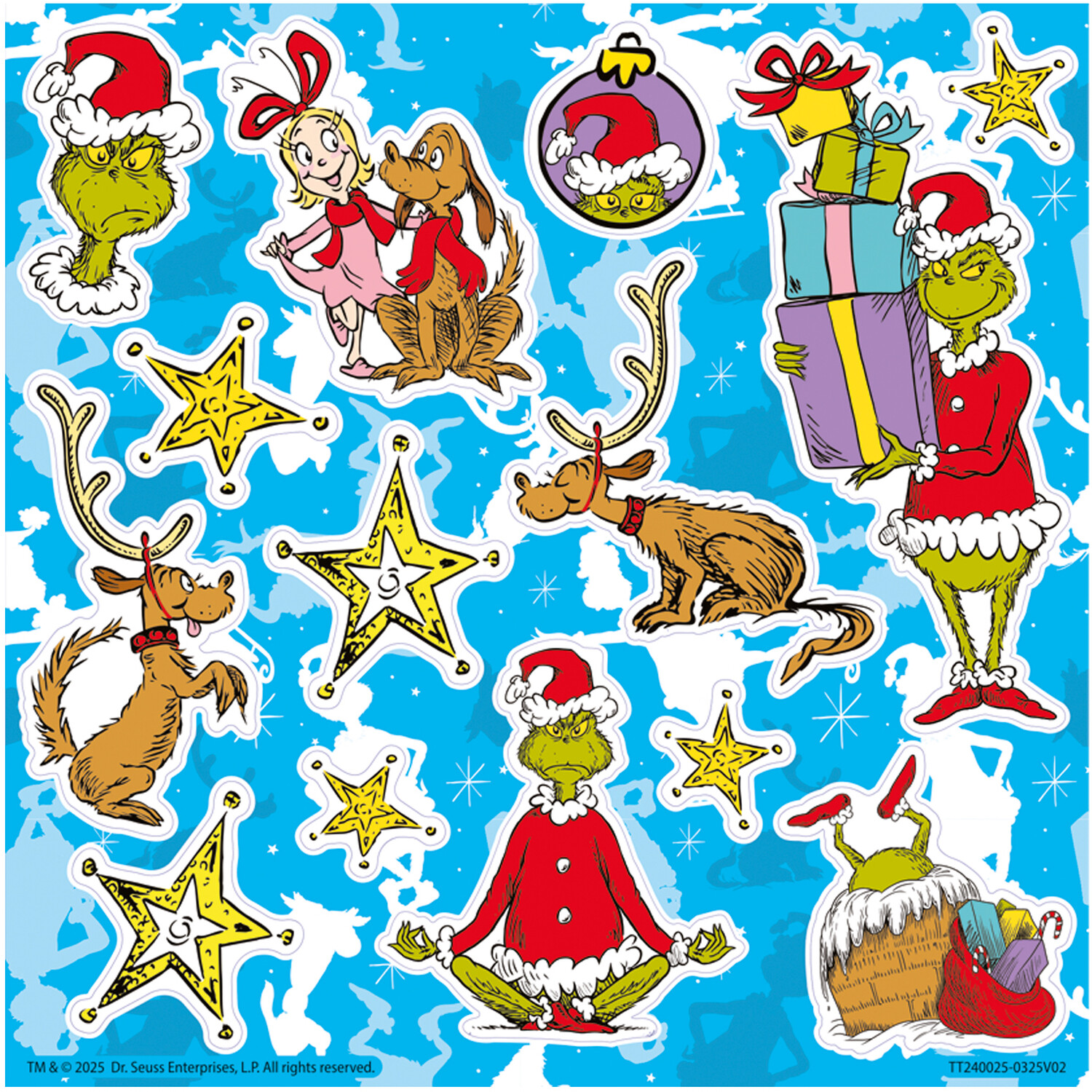 The Grinch Window Sticker SetMulticolour Image 5