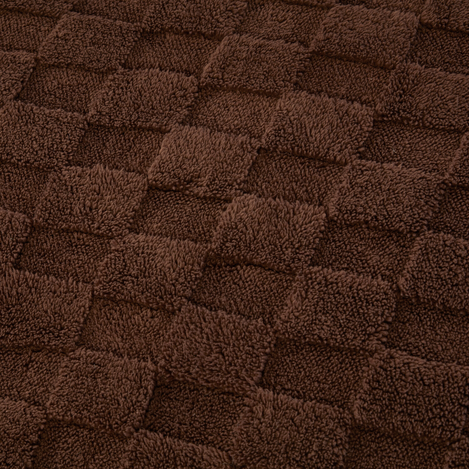 Dakota Checkerboard Fleece Duvet Set Mocha Double Image 4