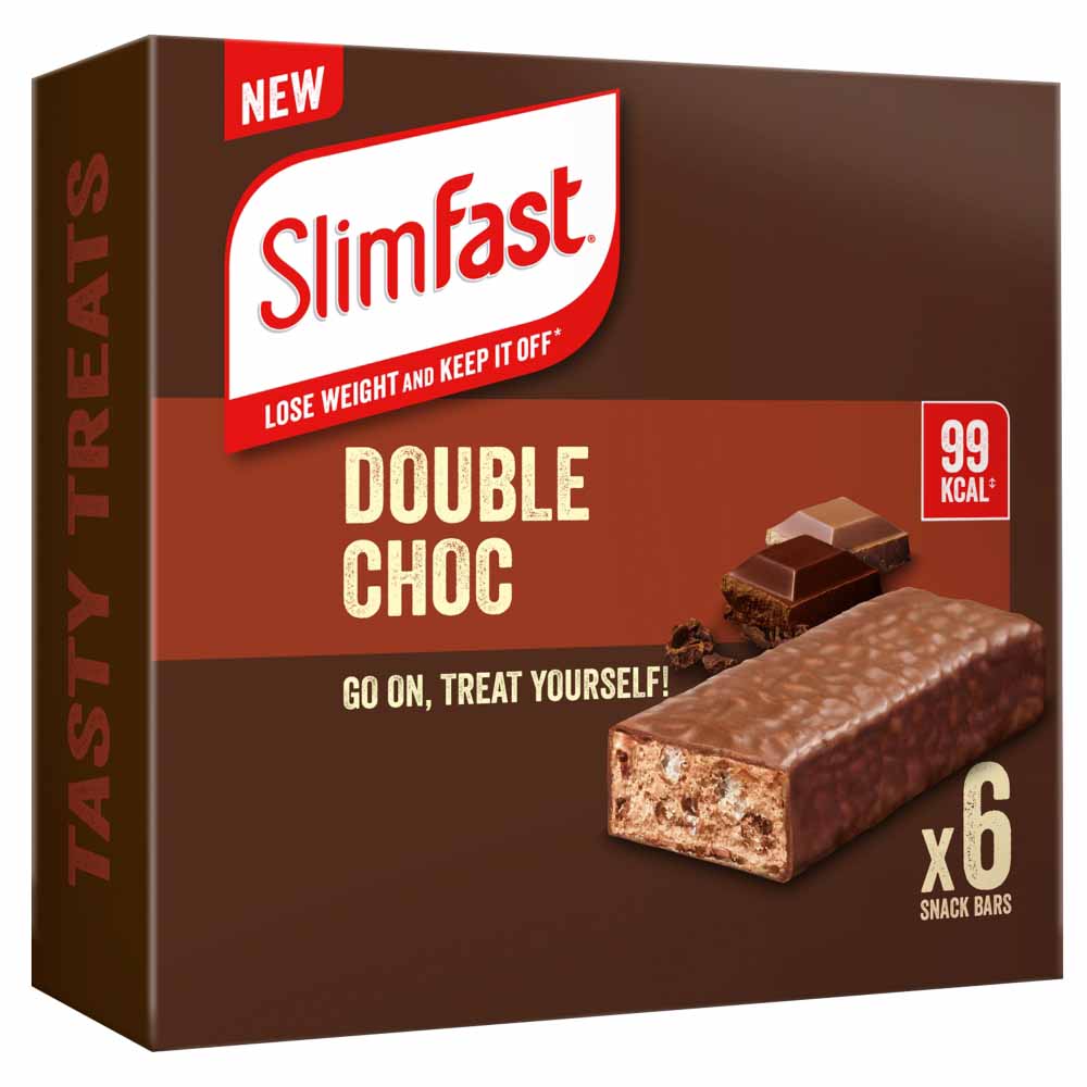 SlimFast Bar Double Choc 150g 6 x 25g pack Image