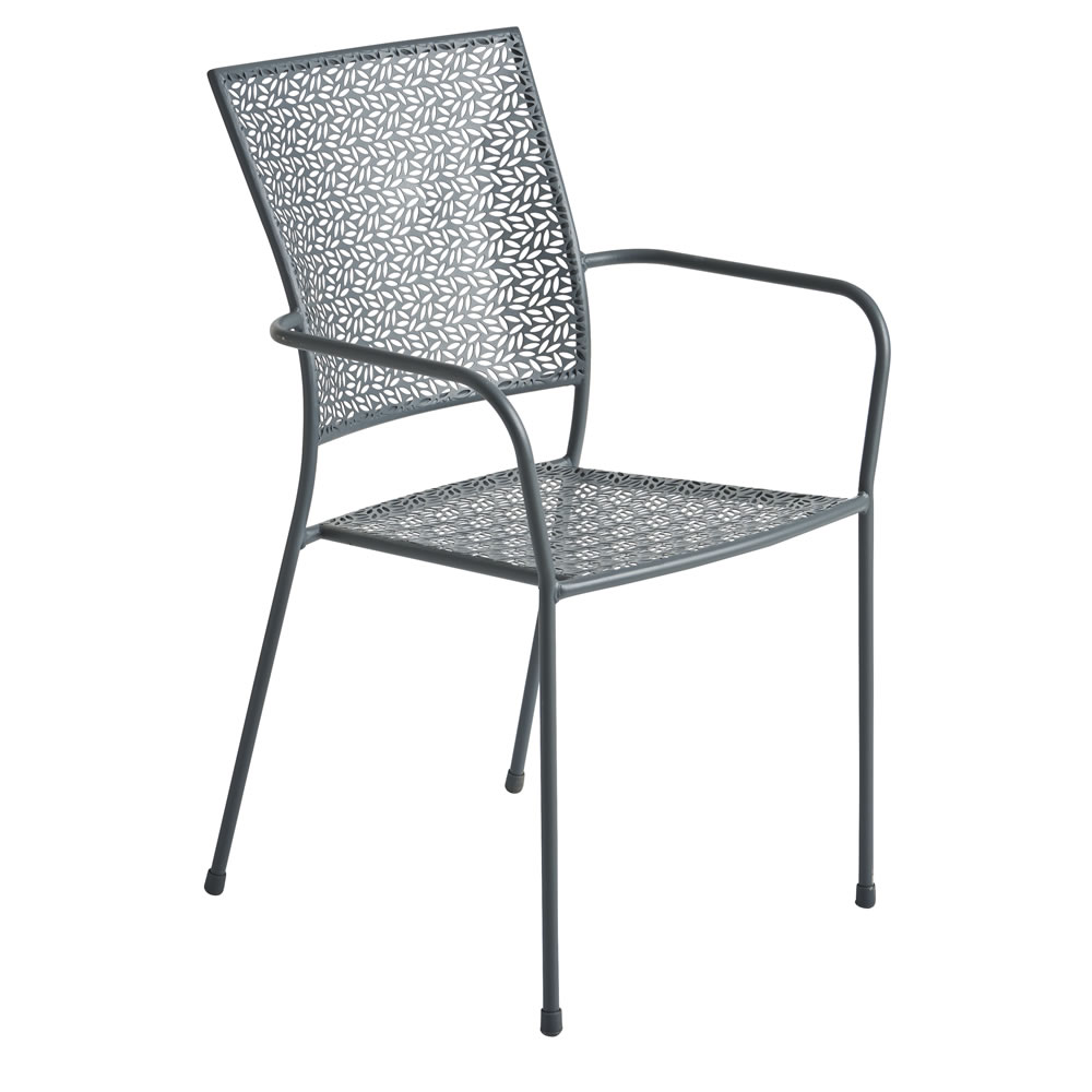 Wilko Garden Metal Grey Dining Set 4 Seater | Wilko
