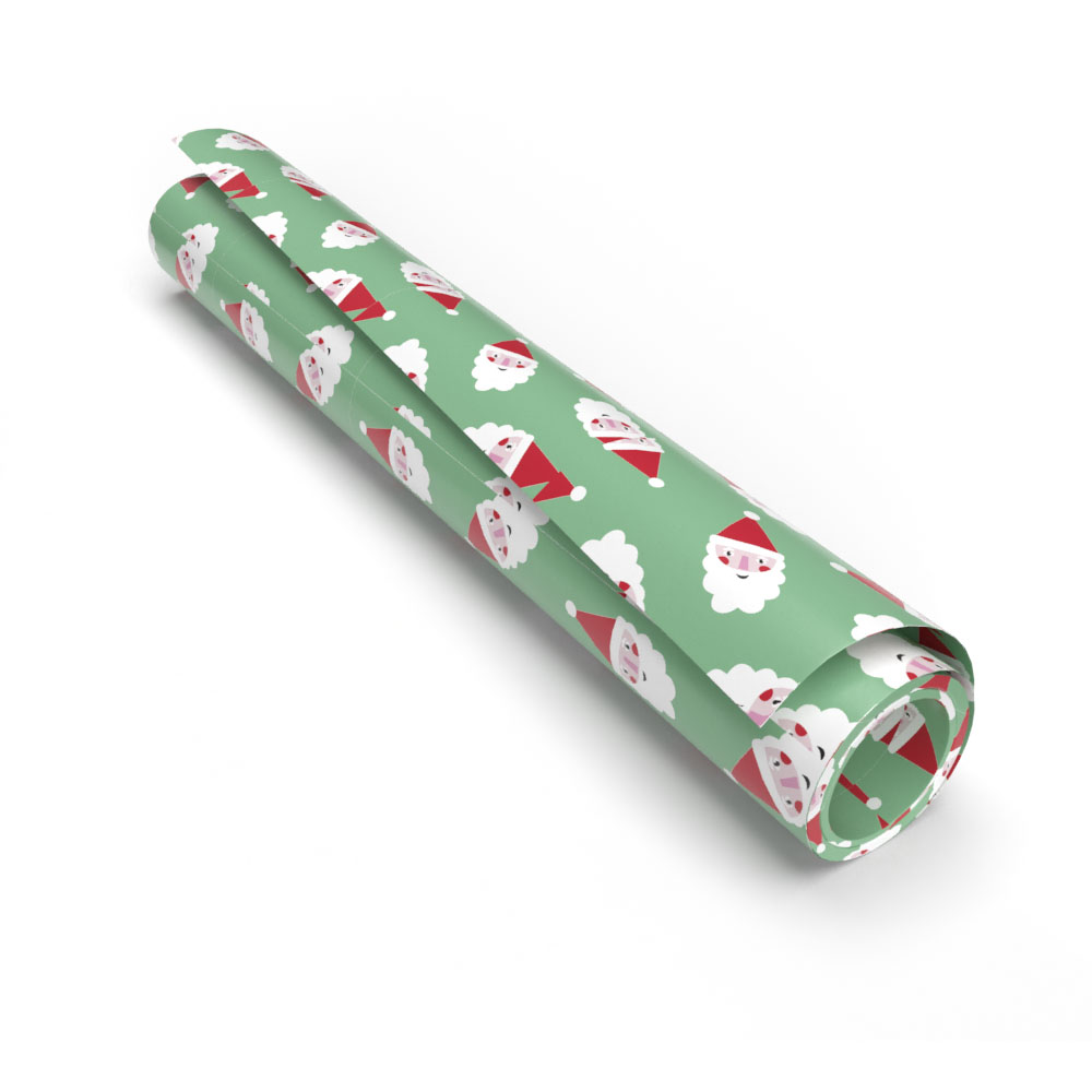 Wilko Festive Joy Santa Roll Wrap 10m Image 1