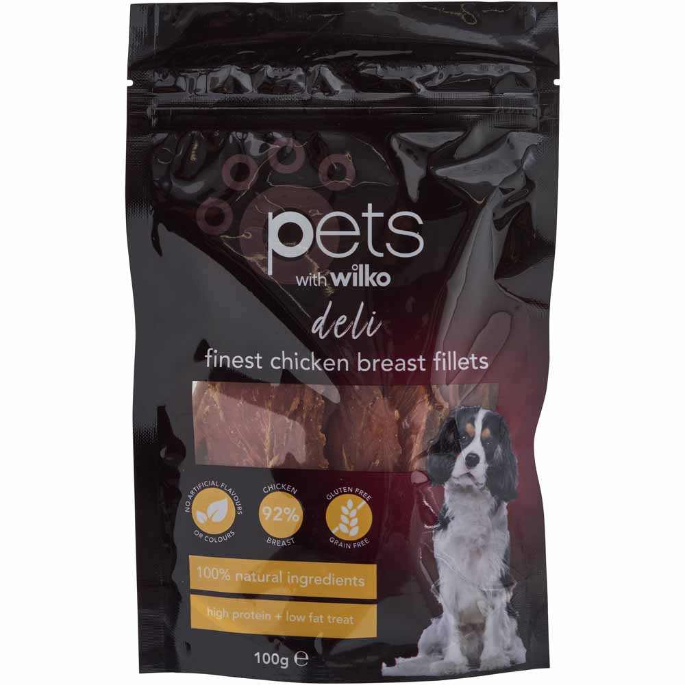 Wilko Best Chicken Fillets Dog Treats 100g Image 1