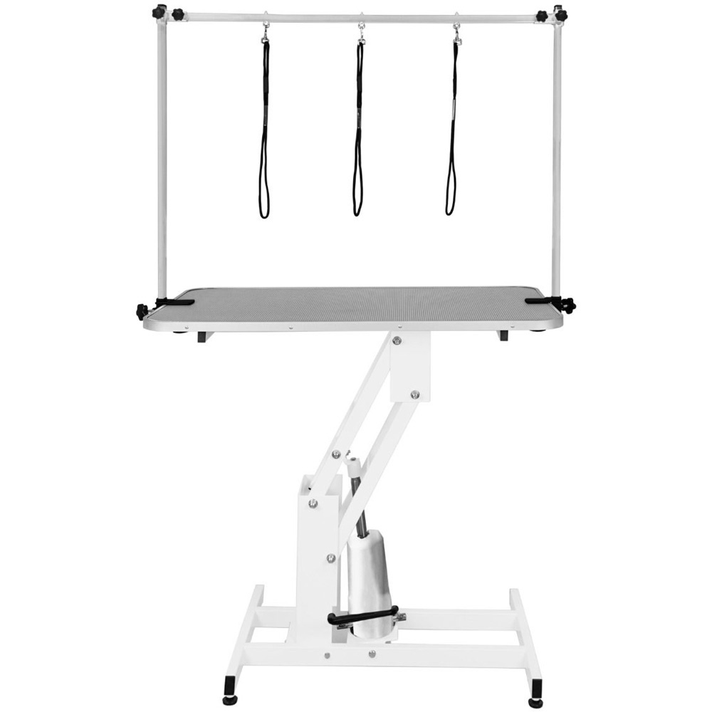 Petnamic Hydraulic White and Grey Top Dog Grooming Table Image 2