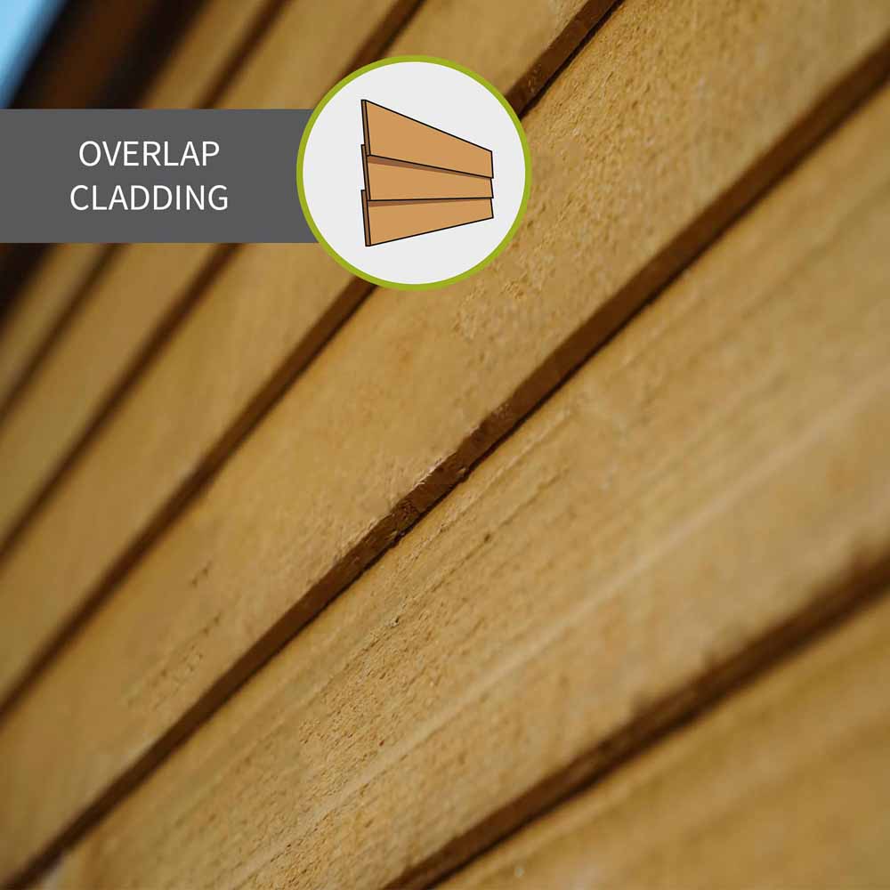 Mercia 3 x 6ft Overlap Pent Bike Storage Shed Image 7