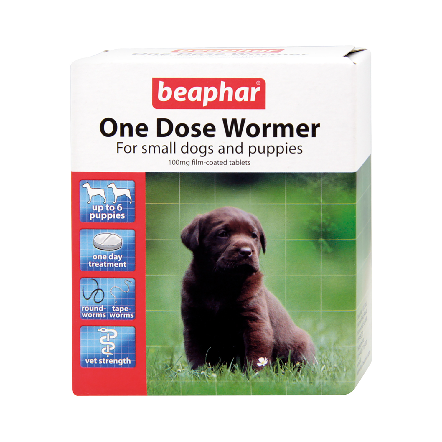 Beaphar One Dose Worming Tablets for Small Dogs and Puppies Image 2