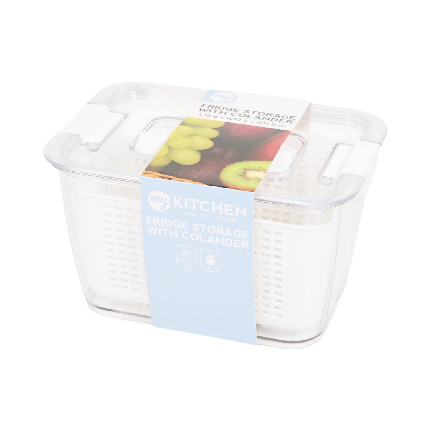 My Kitchen Fridge Storage with Colander Clear Image 1