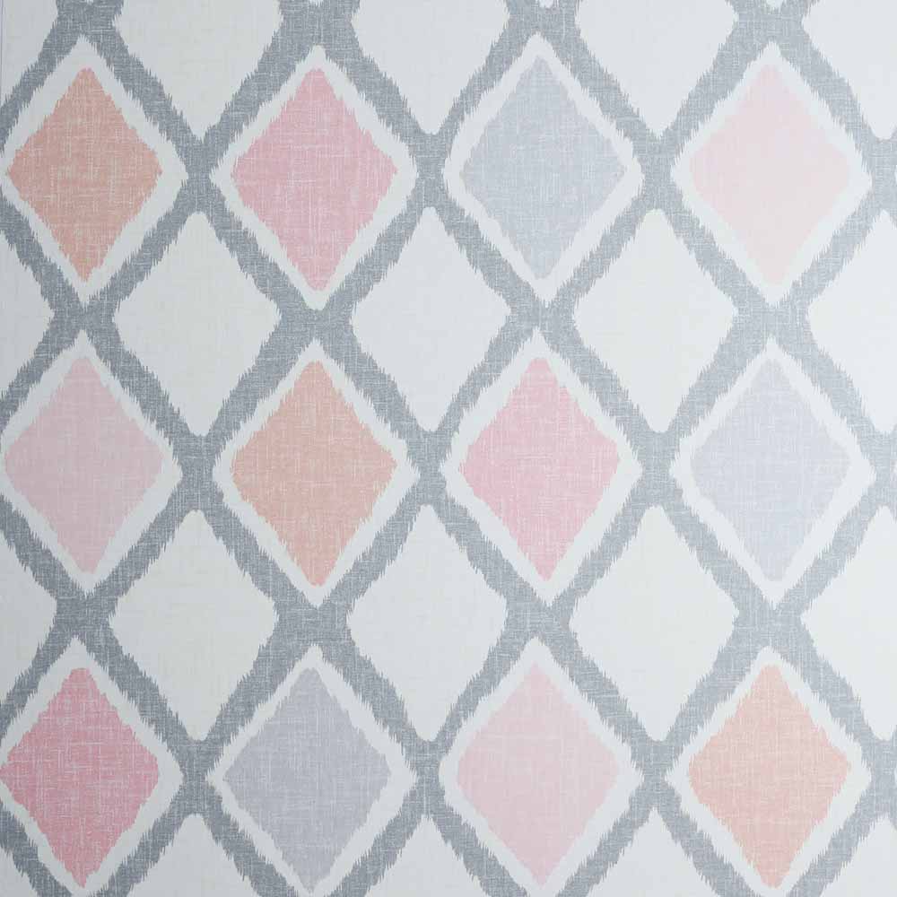 Arthouse Opera Ayat Diamond Geometric Wallpaper Blush Image 1