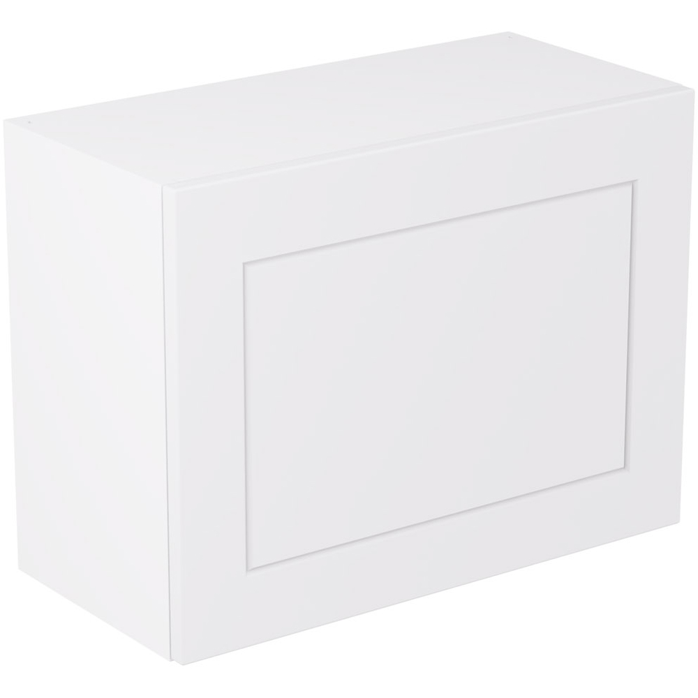 Kitchen Kit Shaker Matt White Single Extractor Wall Kitchen Cabinet Flatpack 600mm Image 1