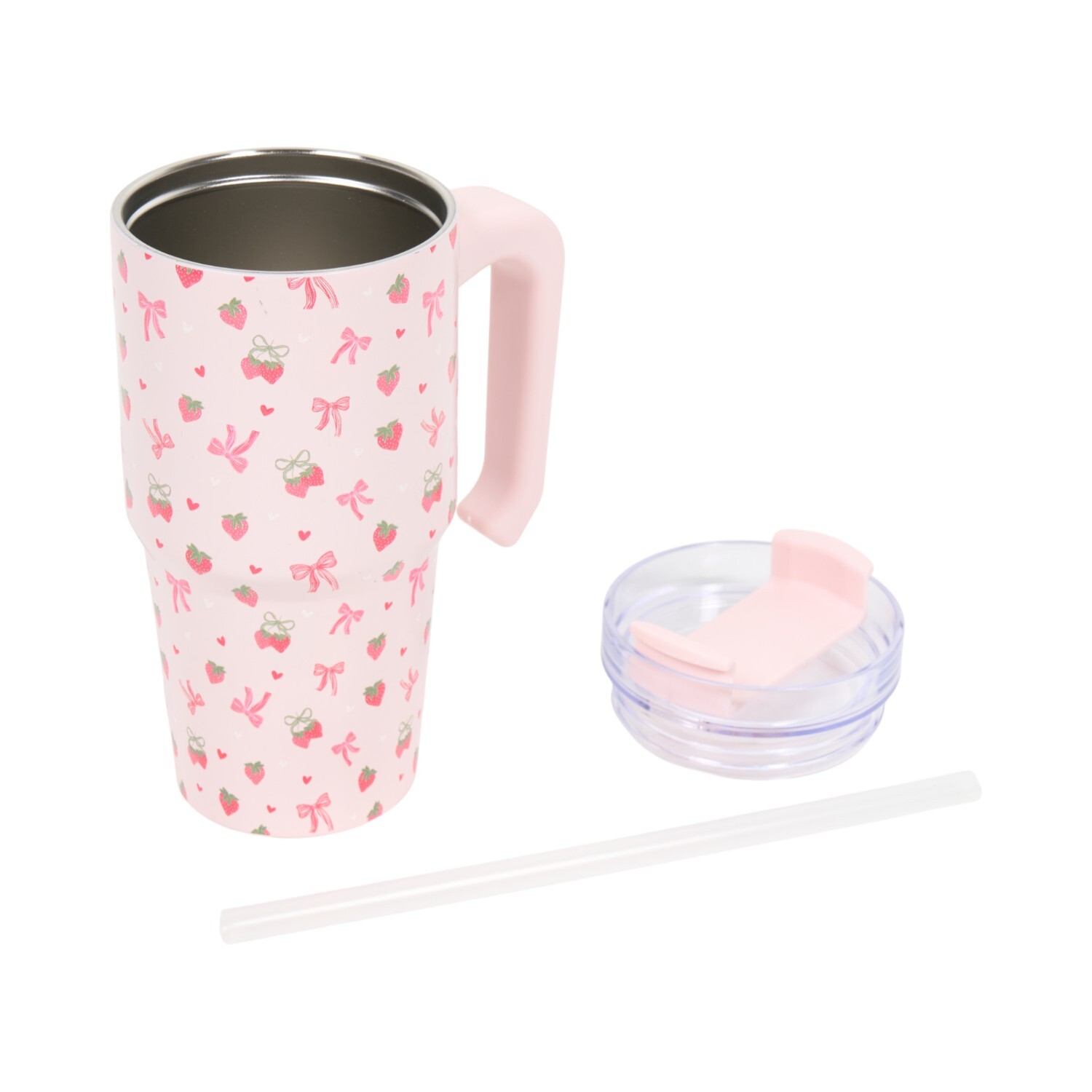 Nitro Berry Sweet Stainless Steel Vacuum Tumbler Pink Image 4