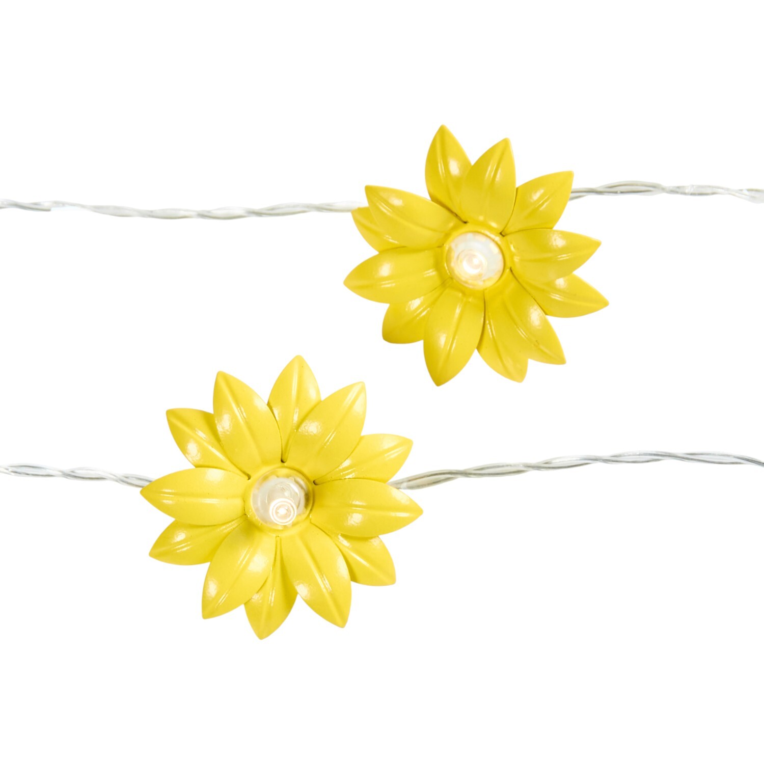 Solar Sunflower String Light Yellow Image 4