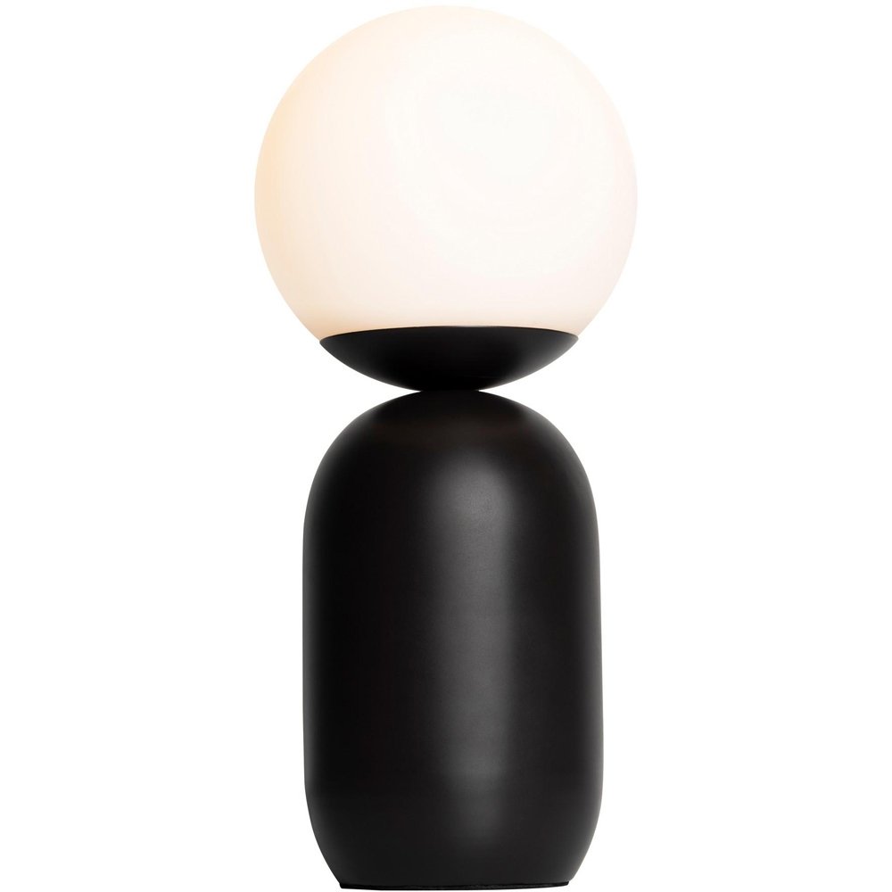 Nordlux Notti Black Mocha Opal Glass Shade Table Lamp Image 3