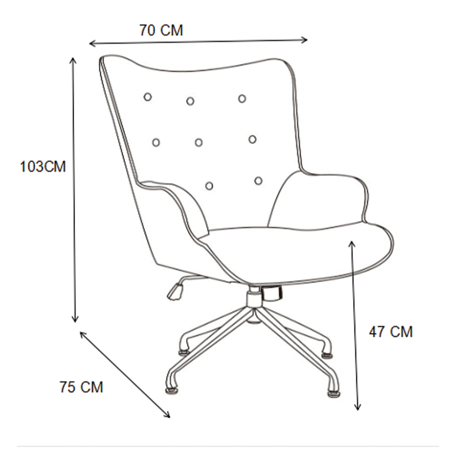 Aranae Spider Leg Chair - Grey Image 4