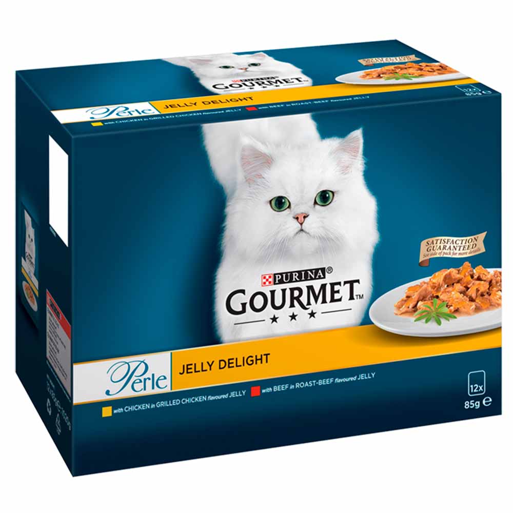 Gourmet Perle Cat Food Jelly Delights Chicken 12 x 85g Image 2
