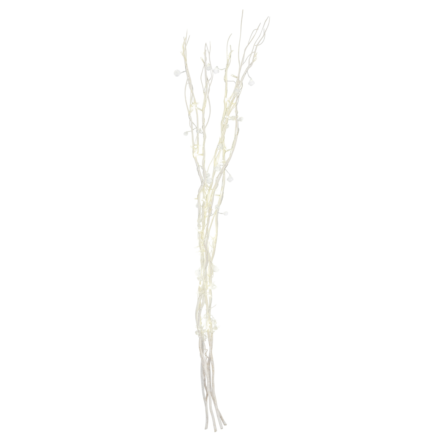 White Jewelled Twig Lights Decorative Tree Image