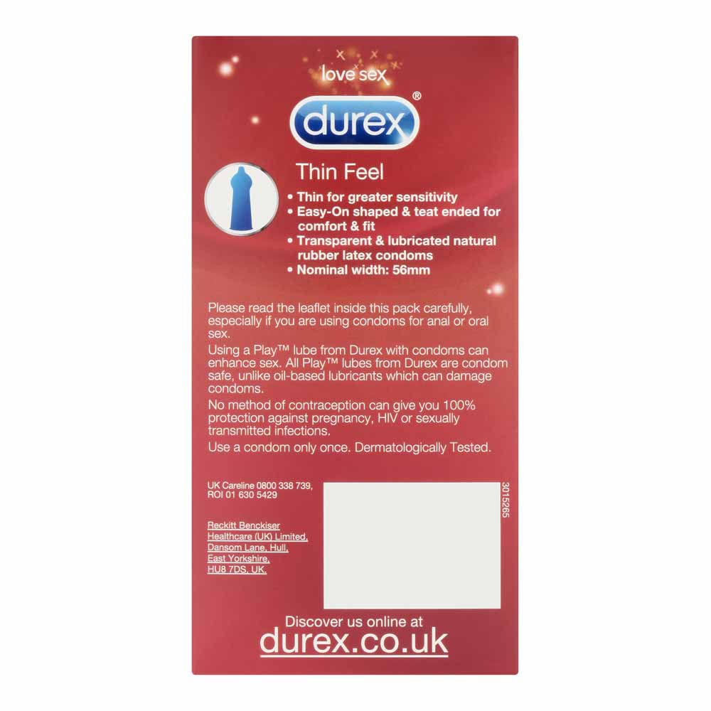 Durex Thin Feel Condoms 12 pack Image 3