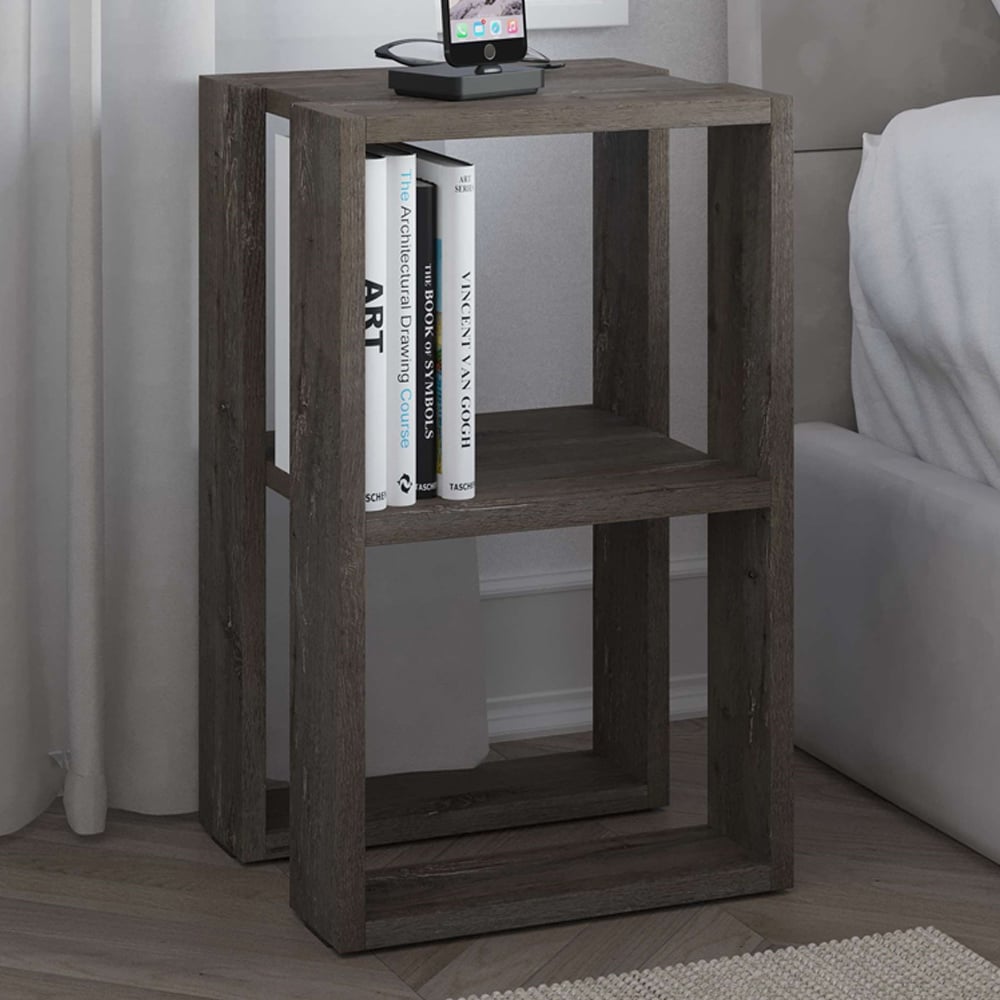 Decortie Lonie Dark Coffee Bedside Table Image 1