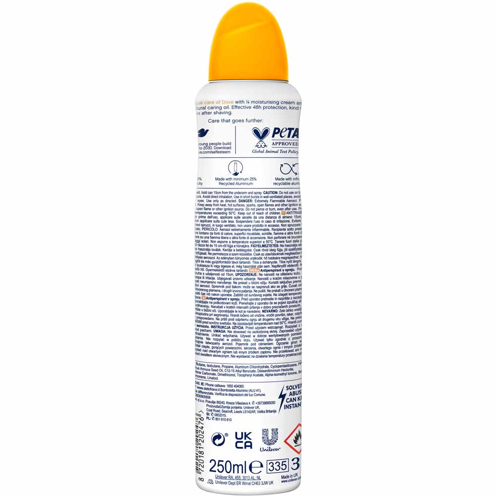 Dove Go Fresh Passion Fruit and Lemongrass Anti-Perspirant Deodorant 250m Image 3