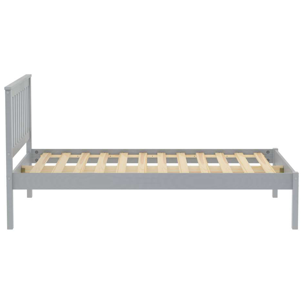Denver King Size Grey Wooden Bed Image 4