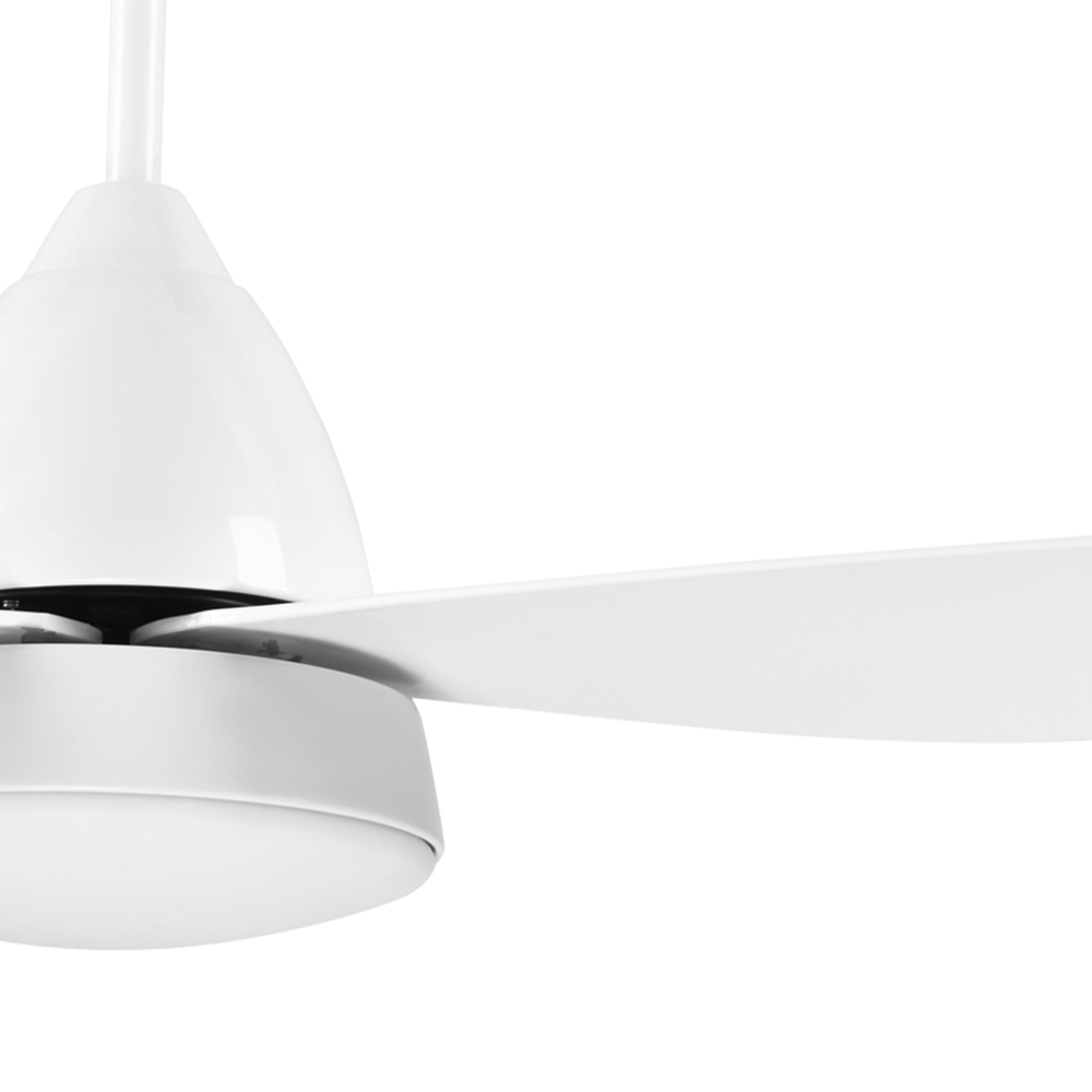 Portland White Reversible Ceiling Fan with Light Image 3
