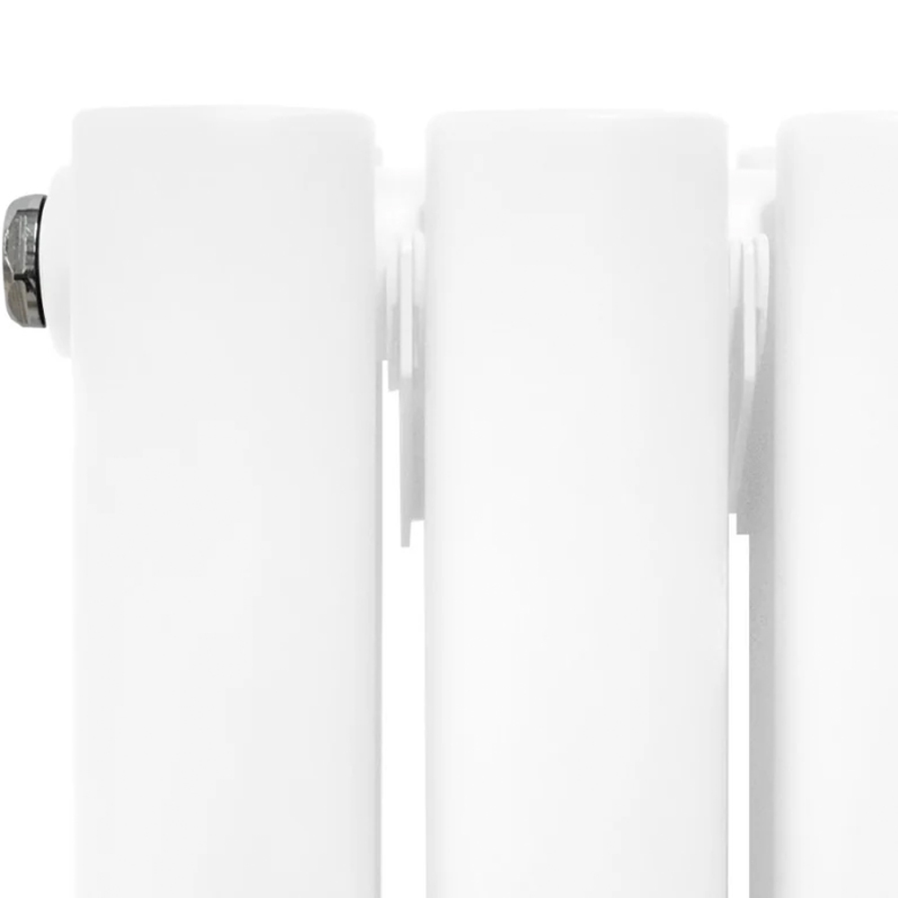 Monster Shop 3340 BTU White Oval Mirror Radiator 1800 x 380mm Image 4
