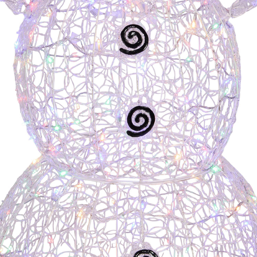 Extra Large Acrylic LED Snowman Decoration White Image 11