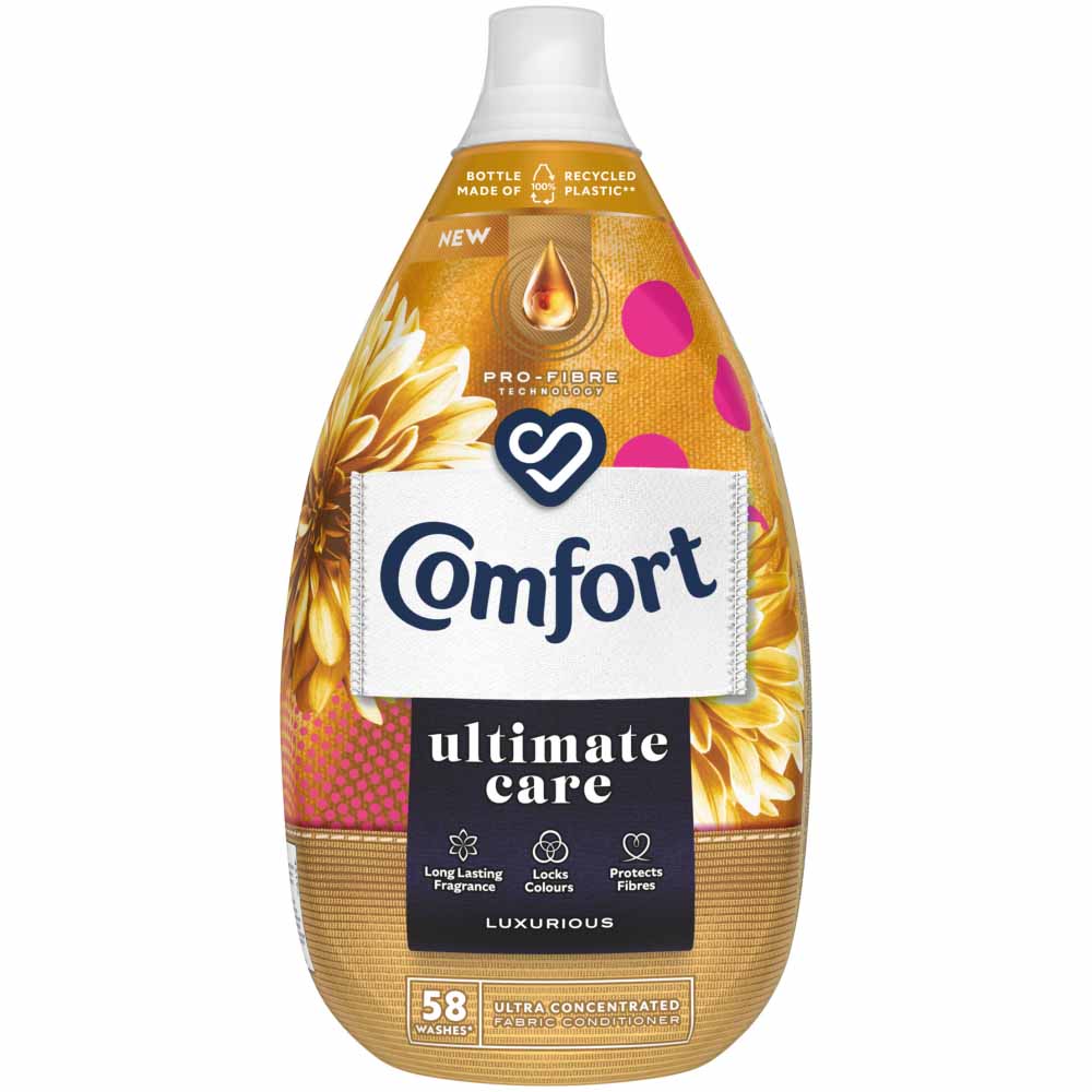 Comfort Ultimate Care Luxurious Fabric Conditioner 58 Washes 870ml Image 2
