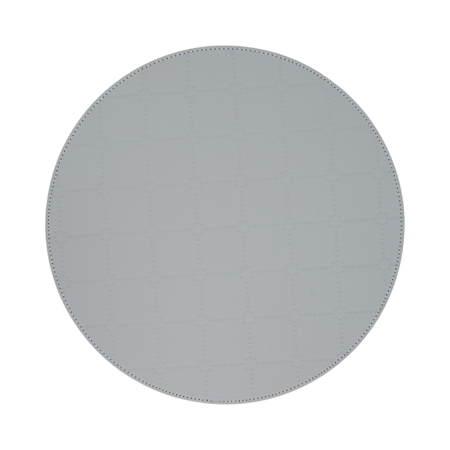 Pack of 4 Quilted Faux Leather Placemats Grey Image 3