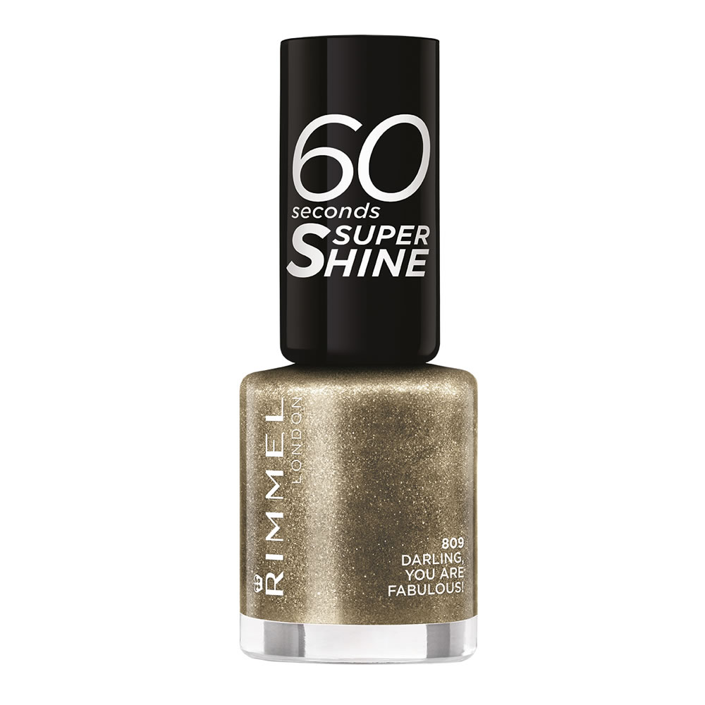 Rimmel 60 Seconds Super Shine Nail Polish Darling You Are Fabulous 809 Image