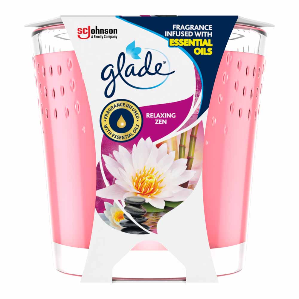 Glade Candle Relaxing Zen Air Freshener 129g Image 2