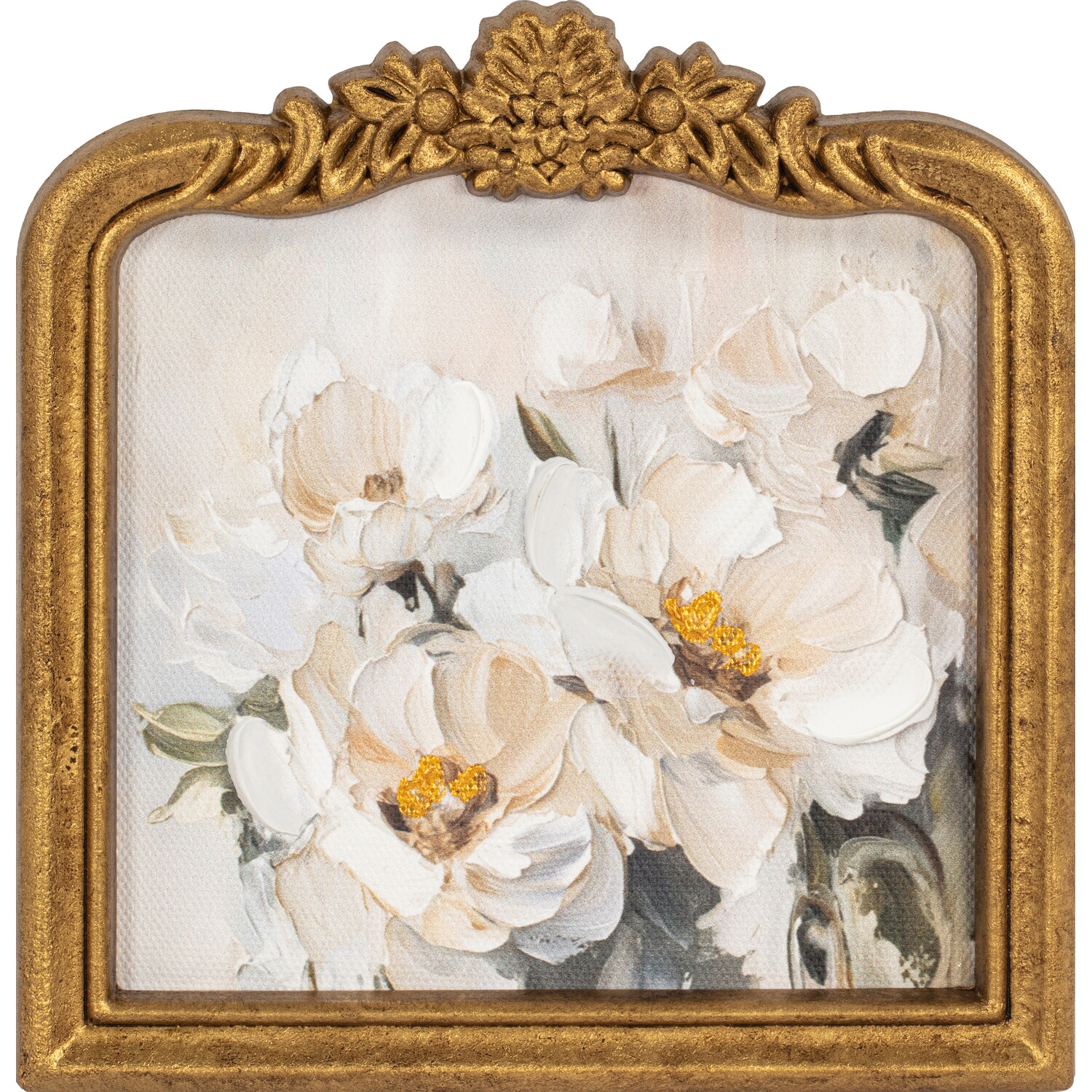 Vintage Framed Floral Hand Finished Art Image 4