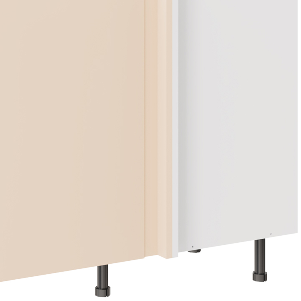 Kitchen Kit Slab Supergloss Cashmere Drawerline Base Cabinet 1000mm Image 3