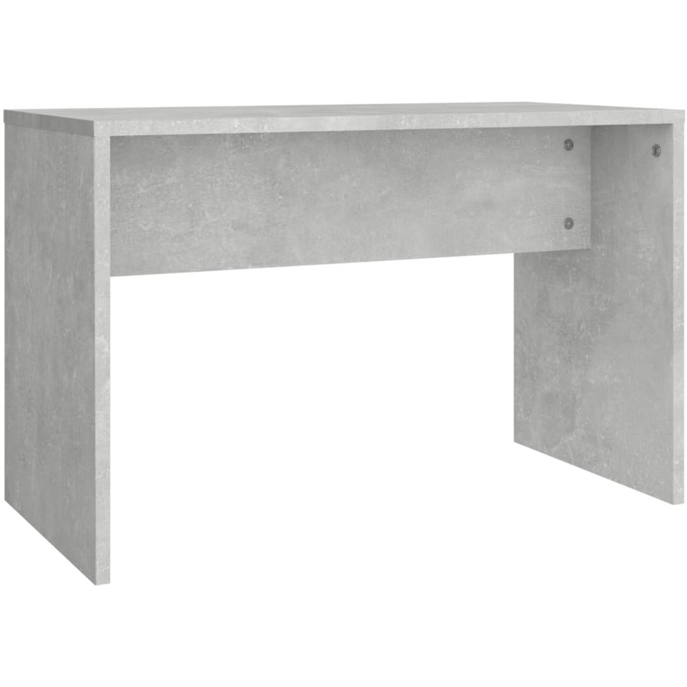 vidaXL Single Door Single Drawer Concrete Grey Dressing Table and Stool Set with Mirror Image 6
