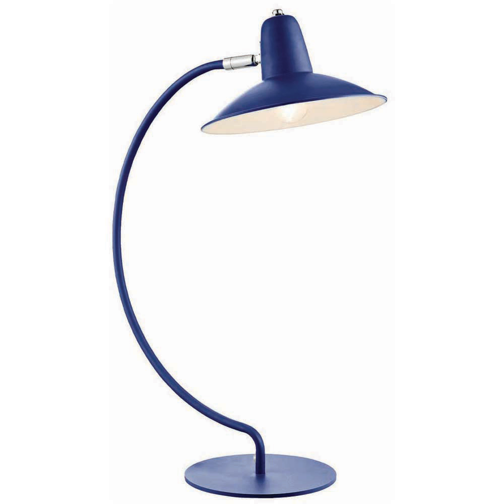 The Lighting and Interiors Blue Charlie Desk Lamp Image 4