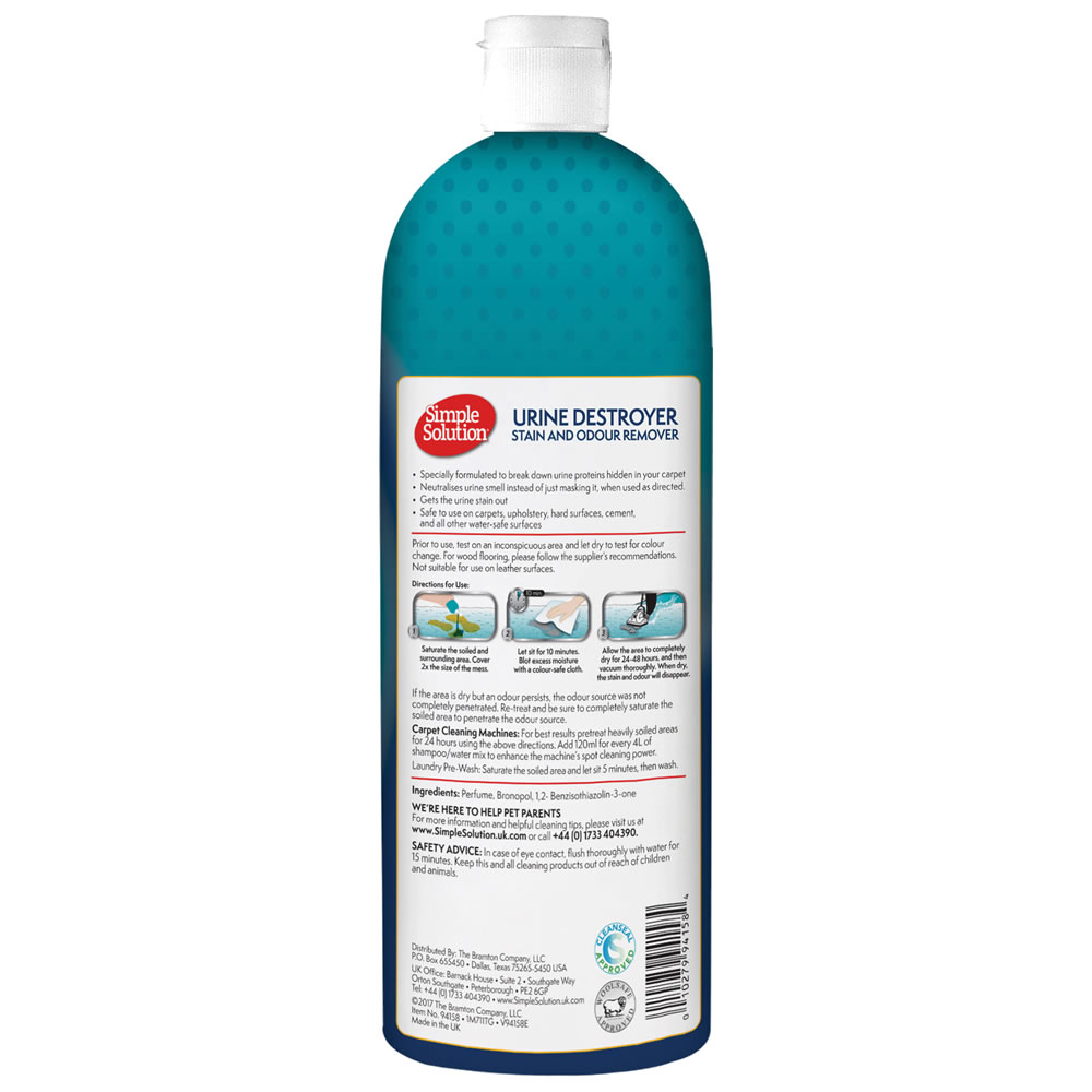 Simple Solution Pet Urine Destroyer 945ml Wilko
