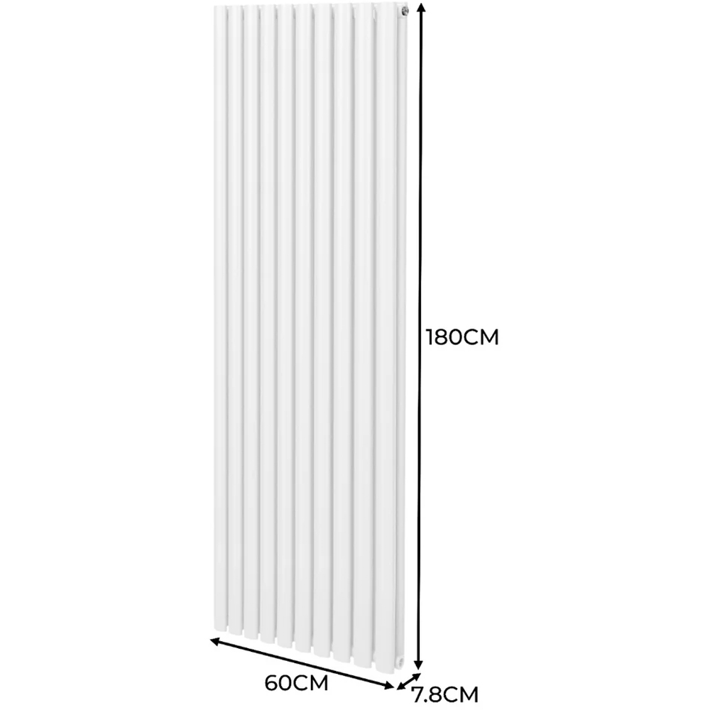 Monster Shop 8026BTU White Oval Column Radiator 1800 x 600mm Image 6