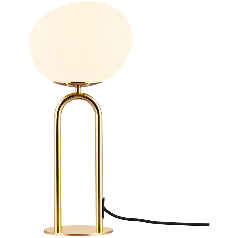 Nordlux Shapes Brass Opal Glass Shade Table Lamp Image 4