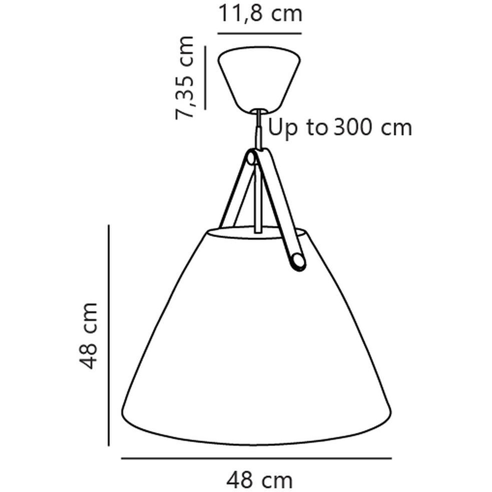 Nordlux Strap 48 Black Pendant Light Image 4