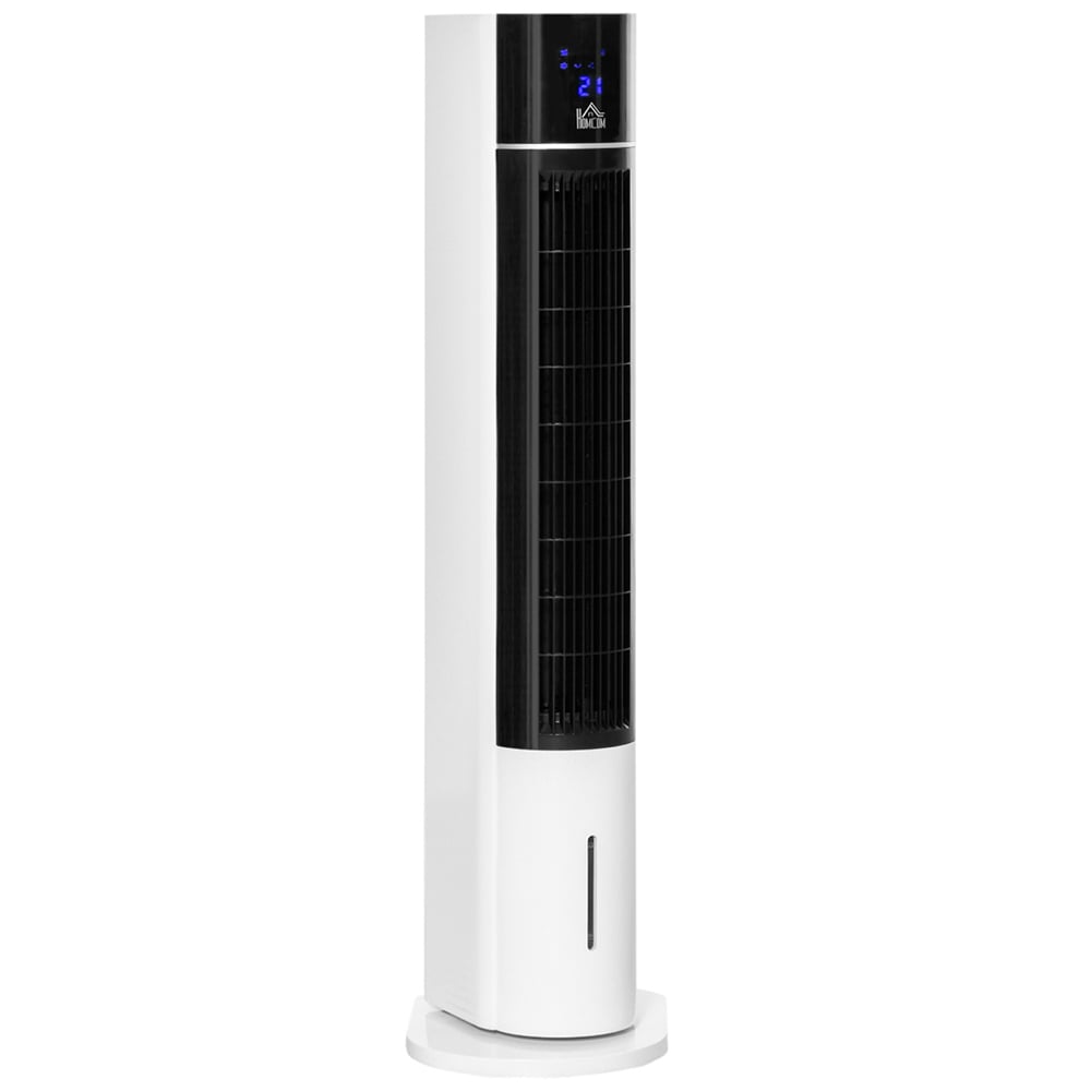 HOMCOM White and Black Evaporative Air Cooler with Remote 3L Image 1