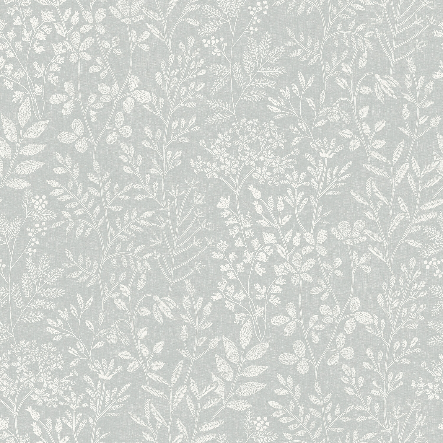 Stitched Organic Blue Wallpaper - Blue Image 1