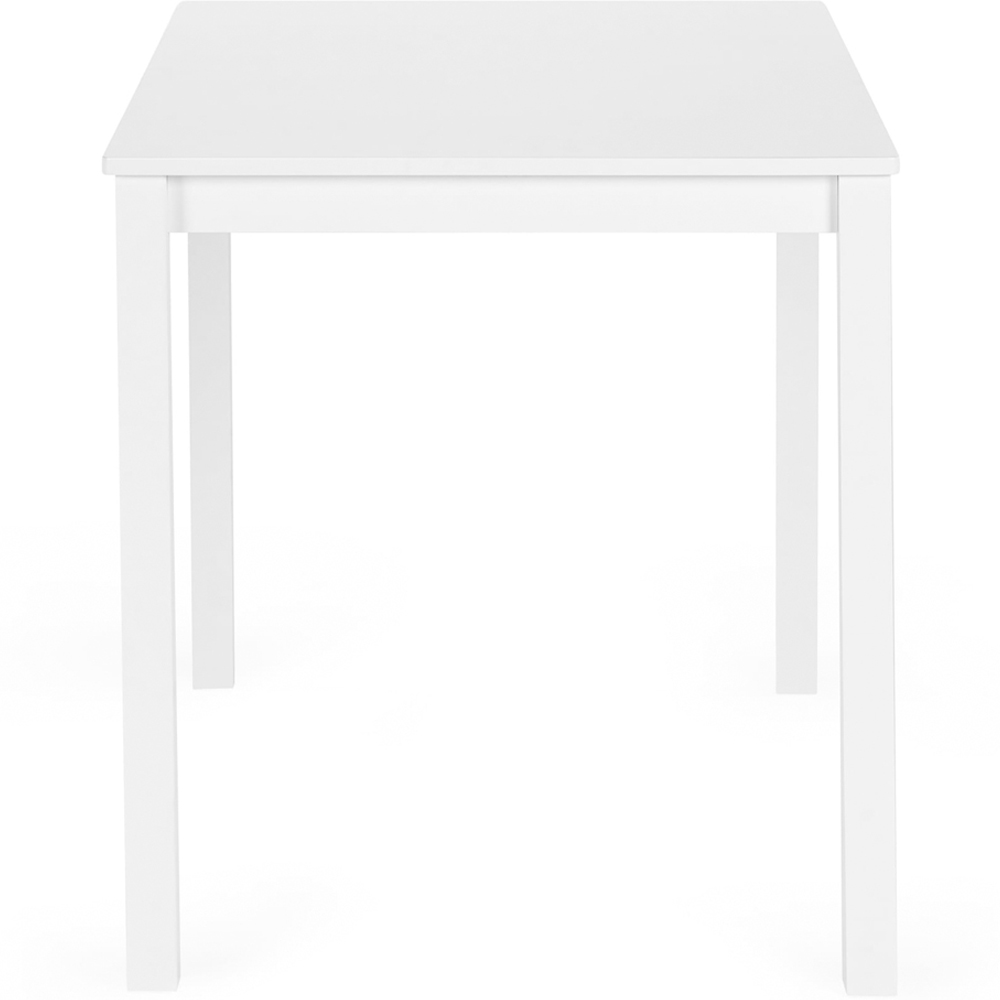 Julian Bowen Keats 4 Seater White and Beige Rectangular Dining Set Image 3