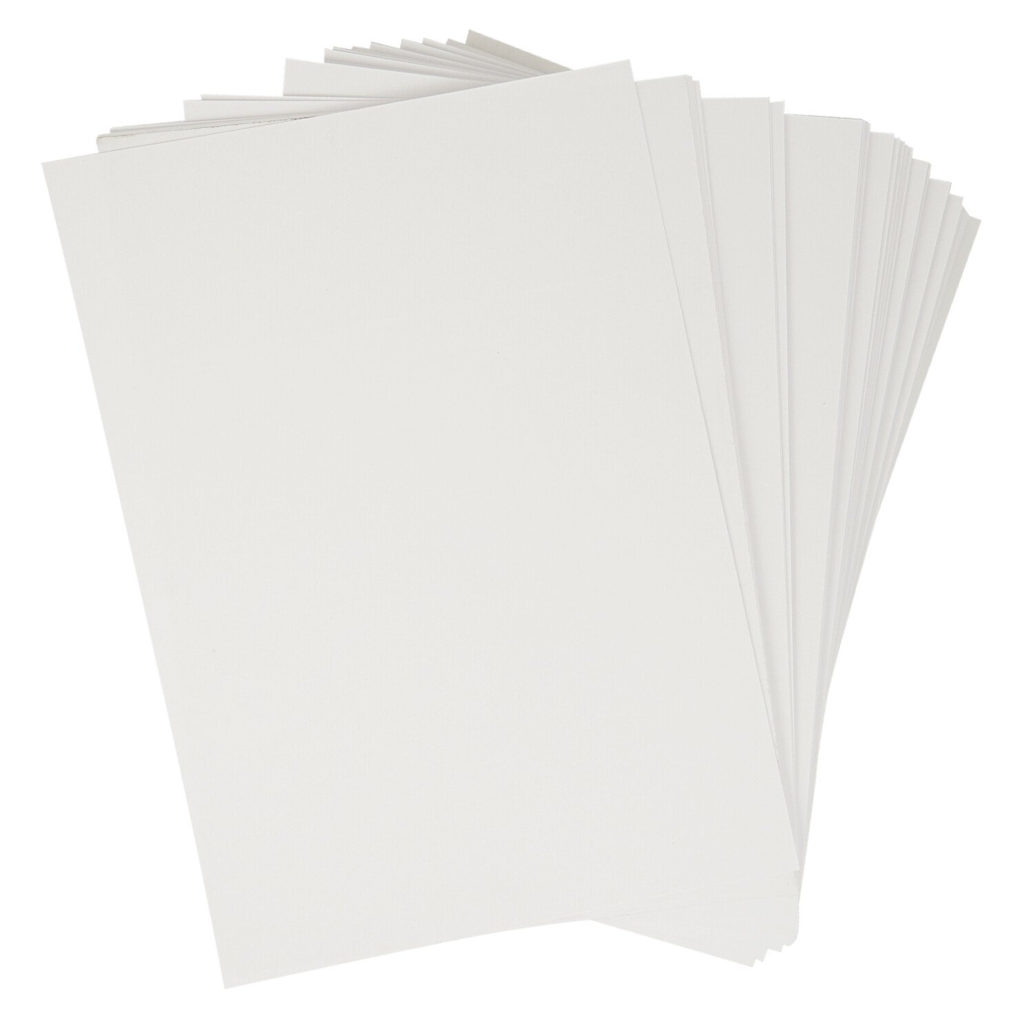 Pack of 100 White Card Sheets A4 - White Image 4