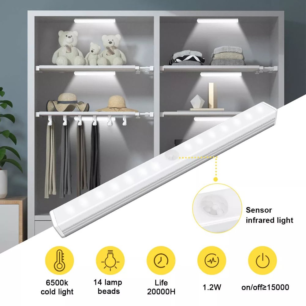 ExtraStar Rechargeable Strip Light with Motion Sensor 20cm Image 3