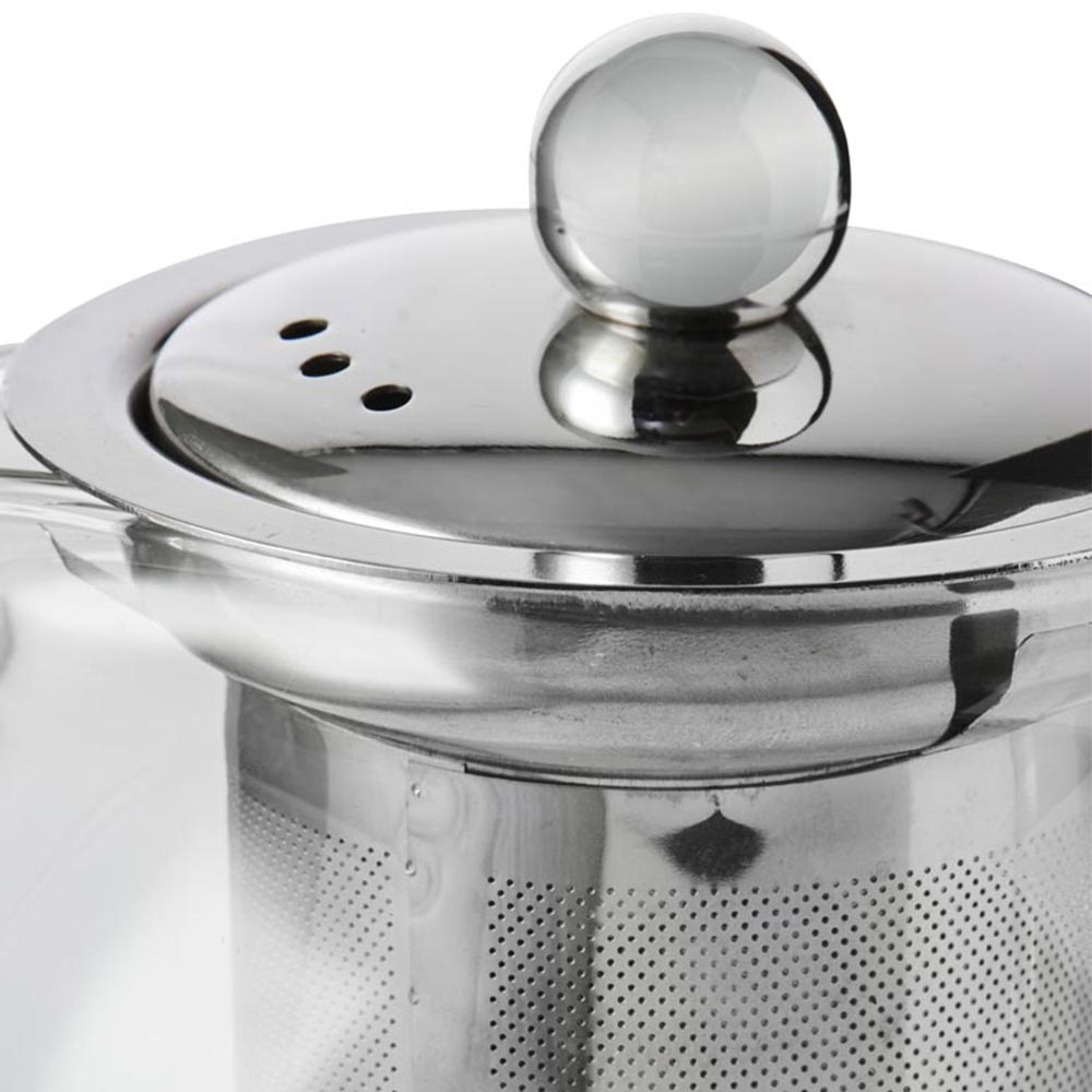 Wilko 2 Cup Glass Tea Infuser Teapot Image 6