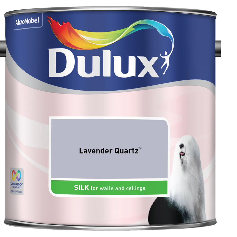 Dulux Lavender Quartz Silk Emulsion Paint 2.5L Image 1