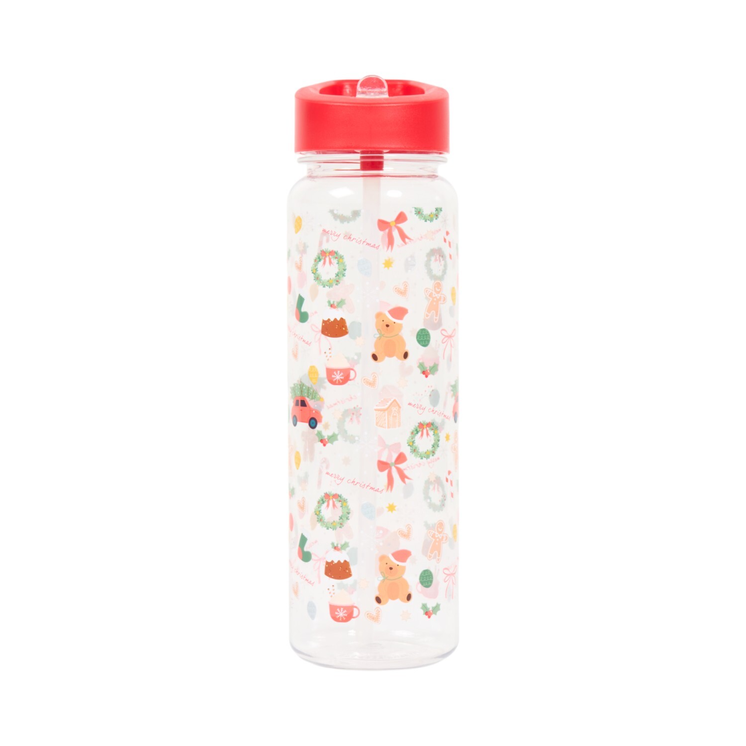 Christmas Drinks Bottle Clear Image 1